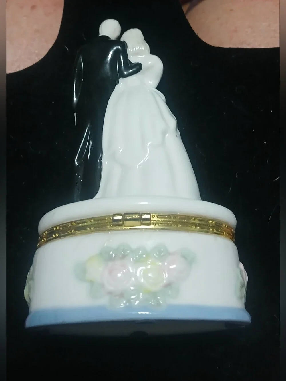Vintage Bride & Groom Trinket Box